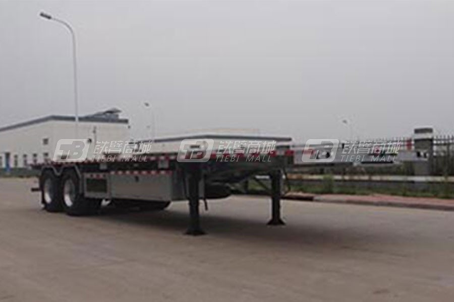 中國重汽QDZ9290TPB平板運(yùn)輸半掛車